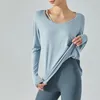 Abbigliamento da donna, scollo a cravatta singola, tuta fitness casual ampia, felpa con cappuccio a maniche lunghe per la corsa e lo sport, indossare abiti da yoga all'aperto