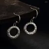 ダングルイヤリングMeibapj S990 Sterling Silver Vintage個別化されたPingバックル