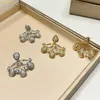 7MDHデザイナーラグジュアリージュエリーBvlger B-Home Stud KS French Style Women's Light Flower