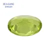 Doğal değerli taş orijinal gerçek peridot taş taş oval şekil yüzlü kesim boyutu 3x4 ~ 10x14mm için DIY mücevher 240105