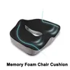 PurenLatex Memory Foam Chair Orthopedic Cushion Office Seat Pad Hemorrhoid Treat Car Seat Big Relief Pain Tailbone Coccyx Pillow 240105
