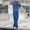 Latzhose für Männer, Hosenträgerhose, Herren-Jeans-Overalls, High Street, Distressed-Mode, Denim, männlich, Plusgröße, S-3XL, 240106