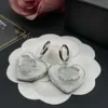 Stud Half circle designer G stud Stainless Steel Gold silver rose letter engrave hoop earrings girls wedding jewelry women fashion
