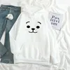 Sweats à capuche pour femmes Sweatshirts coréens KPOP Bangtan Band Members Color Expression Print Sweats à capuche femmes Harajuku Garçon et filles Sweat à capuche Sport Casual Sweatshirt Tops