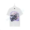 ヘルスターTシャツデザイナーメン半袖ティー夏ファッショングラフィティレタリングフォイルプリントビンテージブラックルーズフィッティングトップスサイズS-XL