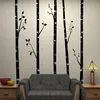 5 grands bouleaux avec branches Stickers muraux pour chambre d'enfants amovible vinyle mur Art bébé pépinière Stickers muraux citations D641B 20120297n