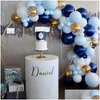 Autres fournitures de fête d'événement 3pcs cylindre rond piédestal affichage art décor gâteau support plinthes piliers pour bricolage décoration de fête de mariage Dhtwn