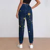 Pantalon femme imprimé forêt Baggy printemps lucioles moderne Joggers femmes Hippie Design pantalon grande taille 3XL