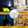 1 Pc Smart Charge LED Bulb 7W 9W 12W 15W (Equivalent To 50W-100W) Daylight White 6000K, With Switch Hook Multifunctional Battery Backup Emergency Light For Home