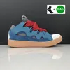 Curb Sneakers Scarpe firmate uomo donna scarpe da ginnastica in pelle sneaker riflettente scarpa da uomo con plateau nero gomma blu pallido bianco Rosa Multi da donna scarpe da ginnastica casual di lusso