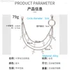 Ремни в стиле хип-хоп, модные многослойные цепочки с перекрестными пряжками из сплава, одинаковые брюки, юбка, уличная одежда Y2k, трендовые сумки, аксессуары