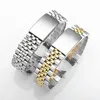 Bracelet en acier inoxydable en métal à extrémité incurvée pour Bracelet de luxe DATEJUST accessoires de Bracelet de montre hommes 18mm 19mm 20mm 21mm 22mm 240106