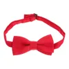 Colliers de chien noeud papillon rouge pointillé noeud papillon chat collier réglable cravates Costumes de noël accessoires