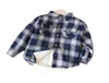 New Children Cotton Shirt Winter Baby Clothes Boys Thicken Blouses Velvet Tops Toddler Sports Costume Infant Fashion Clothing8235523