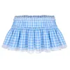 Skirts Erotic Uniform Net Red Lace Plaid Bustier Skirt Sweet Pure Desire Edge Pleated Maid Sexy Girl Temptation Short