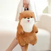 50cm Sea Otter Plush Backpack Cartoon Cute Plush Toy Soft Stuffed Animal Shoulder Bag for Kids Girls Birthday Gifts 240105