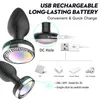 Télécommande Couleur Lumineuse Silicone Plug Anal Sex Toys Vibrateur pour Femmes 7 Vibration Butt Plug Femelle Masturbation Masseur 240106