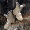 Winter Waterproof Men Boots Plush Super Warm Snow Boots Men Sneakers Ankle Boots Outdoor Desert Combat Army Boots Botas Hombre 240106