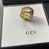 Designer G-ring 18K gouden clusterring mode-engagement liefde reizen sieraden hoge kwaliteit koper 2023 geen vervaging luxe trouwring JZ028