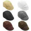 Bérets unisexe rétro béret casquettes Vintage S garçon casquette lin extérieur chapeaux marque chapeau de soleil bec de canard hommes femmes