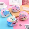 Cute Cartoon Plush Backpacks Unicorn Coin Purse Cat Fur Circle Wallet Girl Clutch Embroidered Bag Key Earphone Organizer Bags Kids9763406