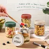 Storage Bottles 4Pcs 300/500ML Sealed Jar Good Sealing Leak-proof Parfait Container Food-grade Glass Jars