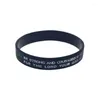 Bracelets de charme 1 pcs Joshua 9 Soyez fort et courages n'ayez pas peur du bracelet en silicone de foi religieuse