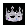 Party Hats King Crown Halloween Ball Dress Up Plastic Scepter Partys levererar födelsedagskronor Princess Crowns Home Garden Drop Deli Dhtwj