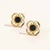 Designer Stud Boucle d'oreille Mode Classique Style Femmes Cristal Plaqué Or Boucles D'oreilles Bijoux Accessoires