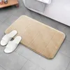 Tapis de bain Accueil Cuisine Salle de bain Tapis de porte Chambre Plancher Corail Polaire Mousse à mémoire de forme Forte Absorbante Tapis antidérapant Étape