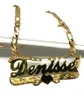Personalisierte individuelle Herz-Halskette mit Namen, 18 Karat vergoldeter Goldanhänger für Frauen, Namensschmuck, Weihnachtsgeschenk 240106