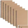 Notatniki hurtowe spiralne czasopisma notebooków notebooków miękkie er 50 arkuszy 100 stron bez oprawki na studia dla uczniów biurowych Upadek DHSU0
