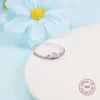 Band Rings ckk Sparkling Herbarium Cluster Ring for Women 925 Sterling Silver Original smycken Anillos Mujer Bague Plata Anell240105