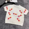 Damska koszulka designerska liter haftowy dzianinowy mody klasyczne topy pulloverowe zbiorniki z krótkim rękawem oddychającą cienką bluzkę ty3r
