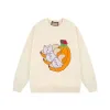 디자이너 까마귀 남성 까마귀 캐주얼 풀오버 가을과 겨울 점퍼 편지 인쇄 긴 소매 라운드 넥 스웨트 셔츠