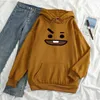 Sweats à capuche pour femmes Sweatshirts coréens KPOP Bangtan Band Members Color Expression Print Sweats à capuche femmes Harajuku Garçon et filles Sweat à capuche Sport Casual Sweatshirt Tops