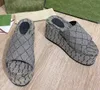 Designer Canvas Dames Platform Slide Sandalen Dikke Bodems Dames Slides Slippers Mode Zomer Slipper Strand Schoenen