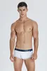 Sous-vêtements pour hommes sous-vêtements à angle carré pur coton ajustement serré taille basse jeunesse blanc