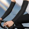 Scaldamuscoli Scaldamuscoli Ciclismo Protezione per le braccia Manicotti Protezione UV Protezione solare Seta di ghiaccio Guida all'aperto Maniche da ciclismo Copertura per l'estate YQ240106