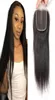 Brazilian Human Hair Straight Top Closure 44 Swiss Lace Middle Three Part Natural Black for Women4052599