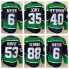 Män tomt omvänd retro hockey 53 Bo Horvat Jersey 6 Brock Boeser 40 Elias Pettersson 43 Quinn Hughes 35 Thatcher Demko 22 Daniel Sedin 33