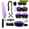 Erwachsene Produkte Sexspiele Bondage Set BDSM Leder Sexspielzeug Kits Handschellen Sexspielzeug Analplug Schwanz Frauen Exotisches Sexzubehör 240106