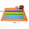 Tapis de Table 40 50cm, napperon pour salle à manger, sous-verres, cuisson en Silicone, antiadhésif, tampon de pâte à rouler, ustensiles de cuisson, accessoires de cuisine