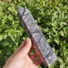 Dekorativa figurer 400-450G Natural Black Web Jasper Stone Point Reiki Chakra Big Size Tower