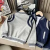 Boys patchwork colr sports jakcet fashion kids long sleeve baseball uniform 2024 spring children all-matching casual clothes Z6546