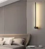 Vägglampa led linjär remsa modern minimalistisk gång lyxig sovrum personlighet kreativa vardagsrum bakgrundsbak