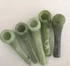 Qbsomk Jade Fumar Gloss Cachimbo de Pedra Tabaco Mão Cigarro Filtro Tubos 3 Estilos Ferramentas Acessórios Plataformas de Petróleo