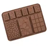 Moldes para hornear Silicona Antiadherente Grado alimenticio para chocolate Caramelo Jalea Cubitos de hielo Golosinas para perros Bolsas selladas al vacío