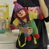 45cm Circus Clown Plush Backpack Soft Toy Cartoon Soft Stuffed Joker Doll Bag Cute Soft Schoolbag Girls Boys Kids Holiday Gifts 240105