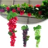 Decorative Flowers Artificial Fruit Grape Food Lifelike Simulated Simulation Skewers Fake Fruits Plant Grapes Table Game Toy Prop Decor